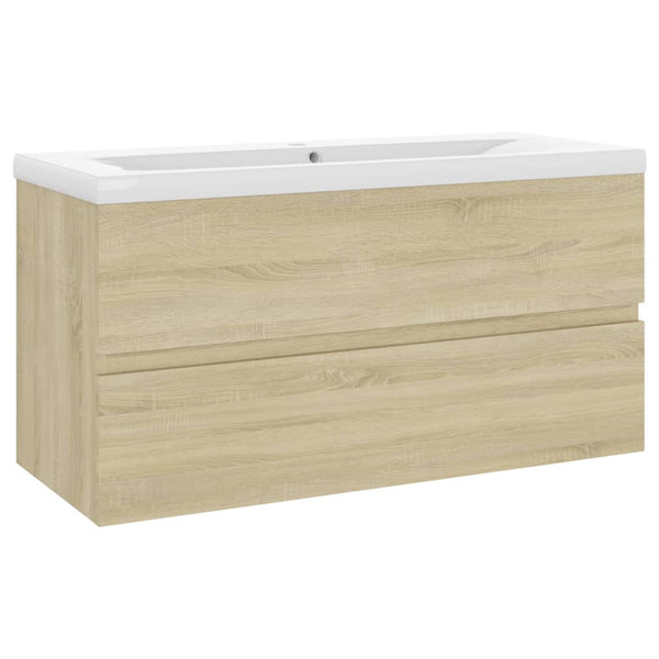 Waschbeckenunterschrank Sonoma mit integriertem Waschbecken Gavin (Holz)