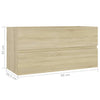 Waschbeckenunterschrank Sonoma mit integriertem Waschbecken Gavin (Holz)