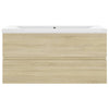 Waschbeckenunterschrank Sonoma mit integriertem Waschbecken Gavin (Holz)