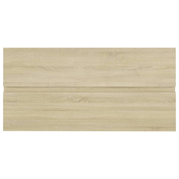 Waschbeckenunterschrank Sonoma mit integriertem Waschbecken Gavin (Holz)