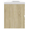 Waschbeckenunterschrank Sonoma mit integriertem Waschbecken Gavin (Holz)