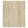 Waschbeckenunterschrank Sonoma mit integriertem Waschbecken Gavin (Holz)