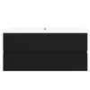 Schwarzer Waschbeckenunterschrank Gavin mit integriertem Waschbecken (Spanplatte)