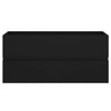 Schwarzer Waschbeckenunterschrank Gavin mit integriertem Waschbecken (Spanplatte)
