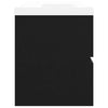 Schwarzer Waschbeckenunterschrank Gavin mit integriertem Waschbecken (Spanplatte)