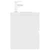 Waschtischunterschrank Gavin mit integriertem Waschbecken in Weiß (Spanplatte)