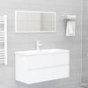 Gavin Unterschrank mit integriertem Waschbecken in Weiß (Spanplatte)