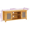 TV-Lowboard Octaviu 110x35x44cm (Massivholz Eiche)