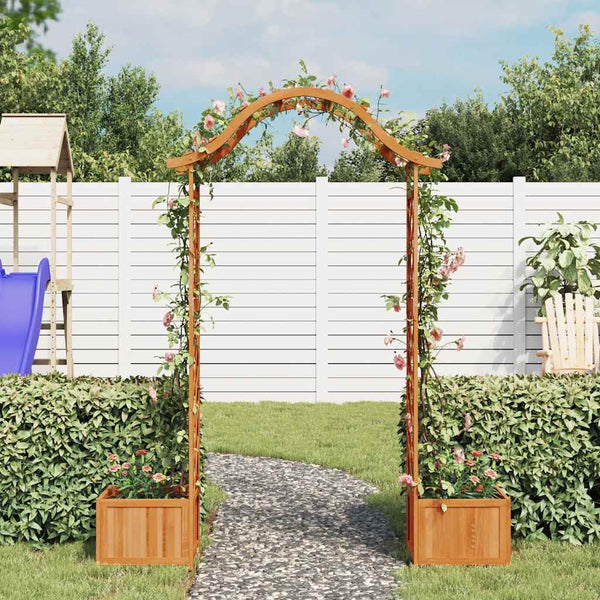 Gartenbogen mit Blumenbeet Narius (sechs)
