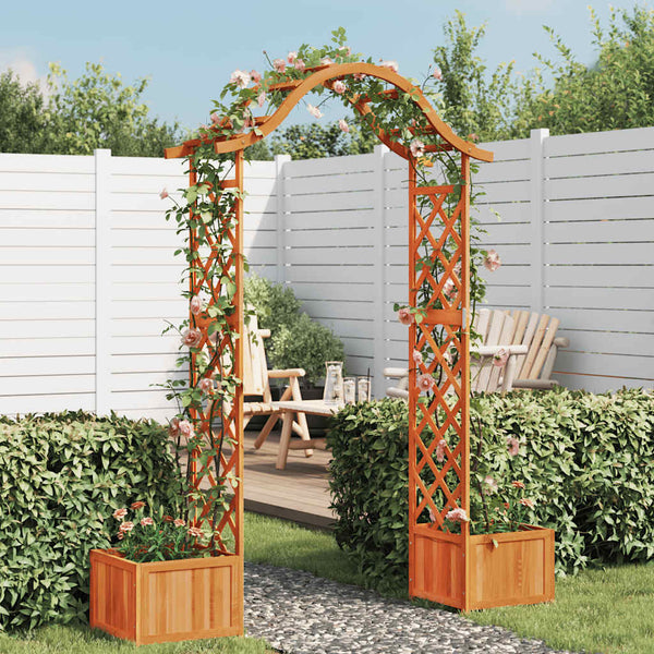 Gartenbogen mit Blumenbeet Narius (sechs)