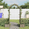 Grauer Gartenbogen auf Blumenbeet Narius (sechs)