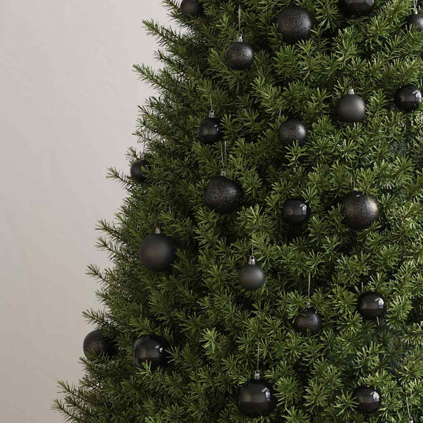 Schwarzes Christbaumkugel-Set Ciforac 100 Stück