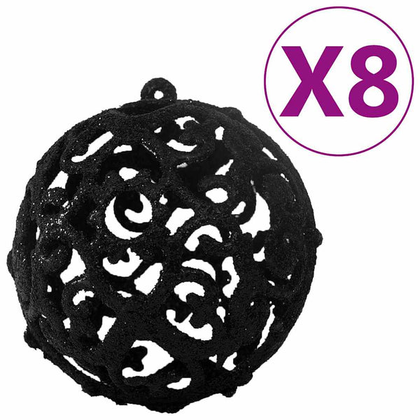 Schwarzes Christbaumkugel-Set Ciforac 100 Stück