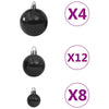 Schwarzes Christbaumkugel-Set Ciforac 100 Stück
