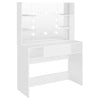 Weißer Schminktisch mit LED-Beleuchtung Steve 100x40x135cm (MDF)