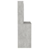 Betongrauer Schminktisch mit LED-Beleuchtung Steve 100x40x135cm (MDF)