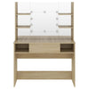 Tamm Schminktisch mit LED-Beleuchtung Steve 100x40x135cm (MDF)