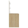 Schminktisch Eiche mit LED-Beleuchtung Simek 110x55x145cm (MDF)