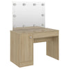 Schminktisch Eiche mit LED-Beleuchtung Simek 110x55x145cm (MDF)