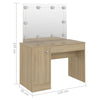 Schminktisch Eiche mit LED-Beleuchtung Simek 110x55x145cm (MDF)