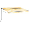 Gelb-weißes Gelenkarmmarkise mit LED Gutiu 350x250cm