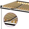 Gelb-weißes Gelenkarmmarkise mit LED Gutiu 350x250cm