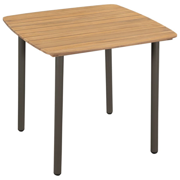Graue Gartensitzgruppe Ascaniu 3-teilig (Polyrattan)