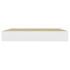 Eiche und weiße schwebende Wandregale Chan 23x23,5x3,8cm (2er-Set MDF)