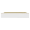 Eiche und weiße schwebende Wandregale Chan 23x23,5x3,8cm (4 Stück MDF)