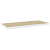 Regal Chan, schwebend, Eiche, weiß, 80x23,5x3,8cm (MDF)