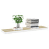 Eiche und weiße schwebende Wandregale Chan 90x23,5x3,8 (4 Stück MDF)