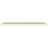 Eiche und weiße schwebende Wandregale Chan 90x23,5x3,8 (4 Stück MDF)