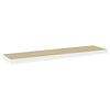 Eiche und weiße schwebende Wandregale Chan 120x23,5x3,8cm (2 Stück MDF)