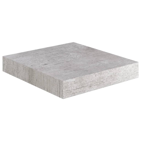 Betongraue schwebende Wandregale Chan 23x23,5x3,8cm (2 Stk. MDF)