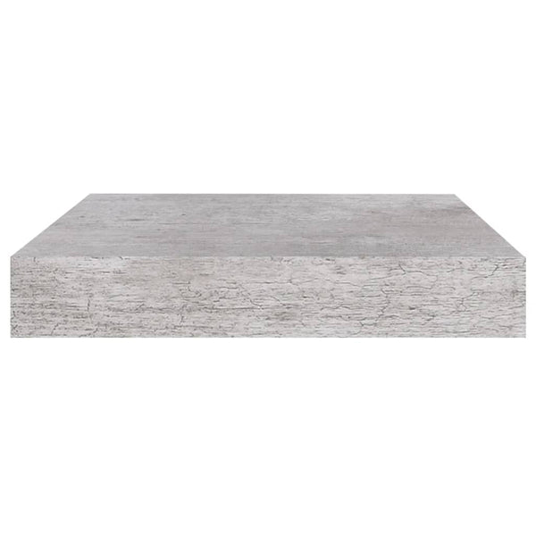 Betongraue schwebende Wandregale Chan 23x23,5x3,8cm (2 Stk. MDF)