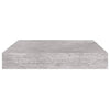 Betongraue schwebende Wandregale Chan 23x23,5x3,8 cm (4 Stück MDF)