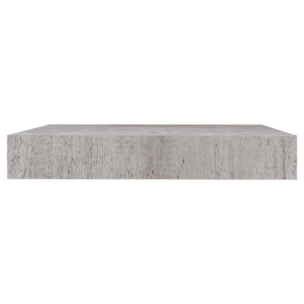 Betongraue schwebende Wandregale Chan 23x23,5x3,8 cm (4 Stück MDF)