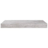 Betongraues schwebendes Wandregal Chan 40x23x3,8cm (MDF)