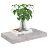 Betongraue schwebende Wandregale Chan 40x23x3,8cm (2 Stück MDF)