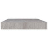 Betongraue schwebende Wandregale Chan 40x23x3,8cm (2 Stück MDF)