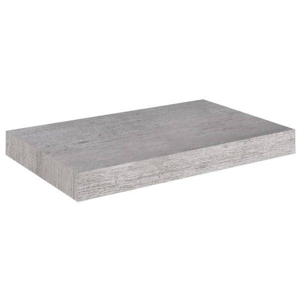 Betongraue schwebende Wandregale Chan 40x23x3,8cm (4 Stück MDF)