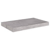Betongraues schwebendes Wandregal Chan 50x23x3,8cm (MDF)