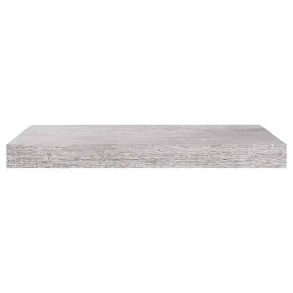 Betongraues schwebendes Wandregal Chan 50x23x3,8cm (MDF)