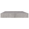 Betongraues schwebendes Wandregal Chan 50x23x3,8cm (MDF)