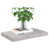 Betongraue schwebende Wandregale Chan 50x23x3,8cm (2 Stück MDF)