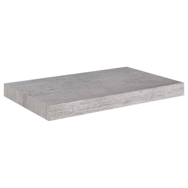 Betongraue schwebende Wandregale Chan 50x23x3,8cm (2 Stück MDF)