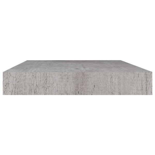 Betongraue schwebende Wandregale Chan 50x23x3,8cm (2 Stück MDF)