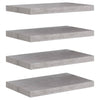Betongraue schwebende Wandregale Chan 50x23x3,8cm (4 Stück MDF)