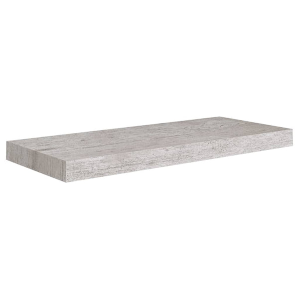 Betongraues schwebendes Wandregal Chan 60x23,5x3,8cm (MDF)