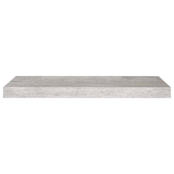 Betongraues schwebendes Wandregal Chan 60x23,5x3,8cm (MDF)